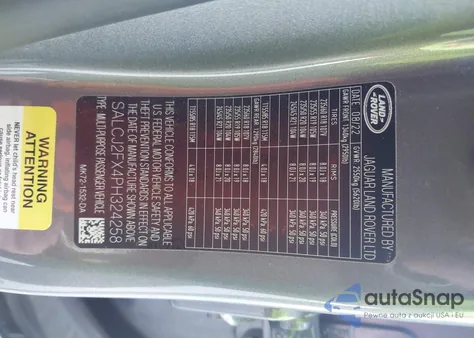 2023 Land Rover Discovery Sport S z USA, uszkodzony, nr VIN SALCJ2FX4PH324258